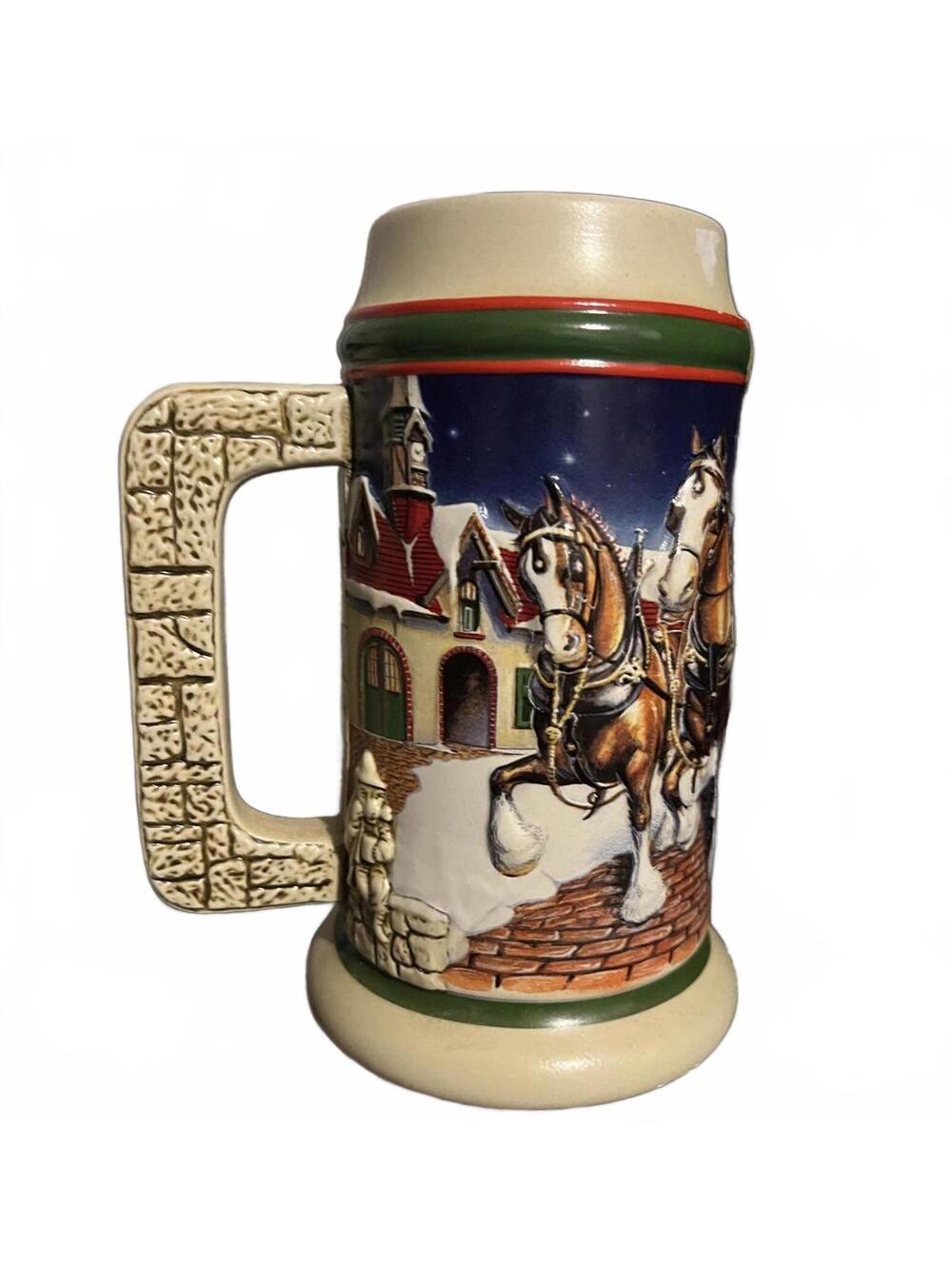 Budweiser 1998 Holiday Stein "Cran's Farm Holiday"